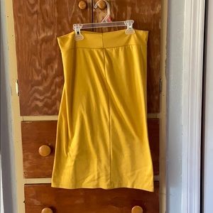 Yellow maxi skirt
